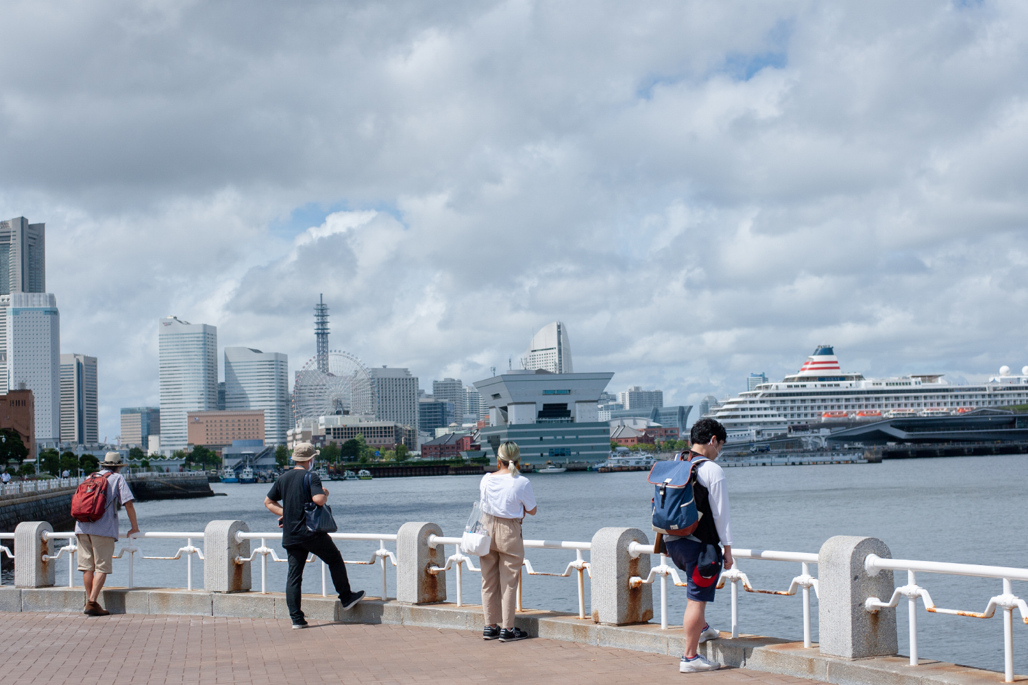 During sound walk at Harbor